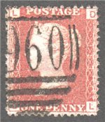 Great Britain Scott 33 Used Plate 193 - DL